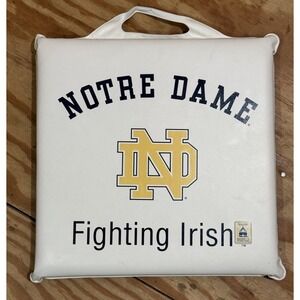 Classic Notre Dame Fighting Irish White and Gold Stadium Seat Cushion